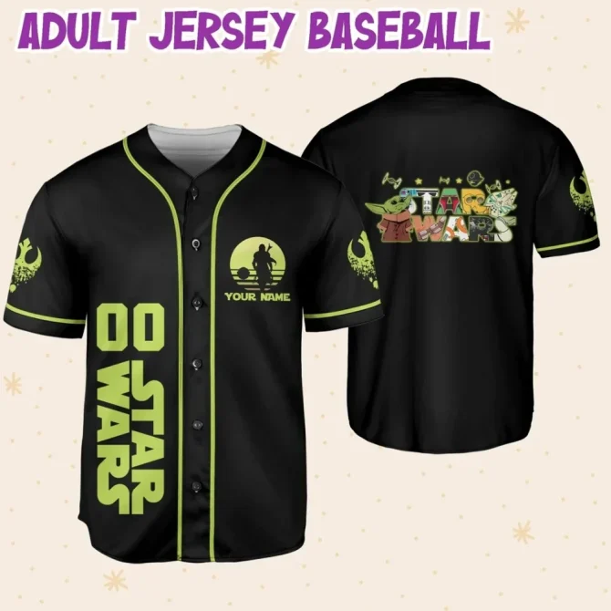 Custom Star Wars Baseball Jersey - Kids/Youth/Adult - Personalize Name & Number - Image 6