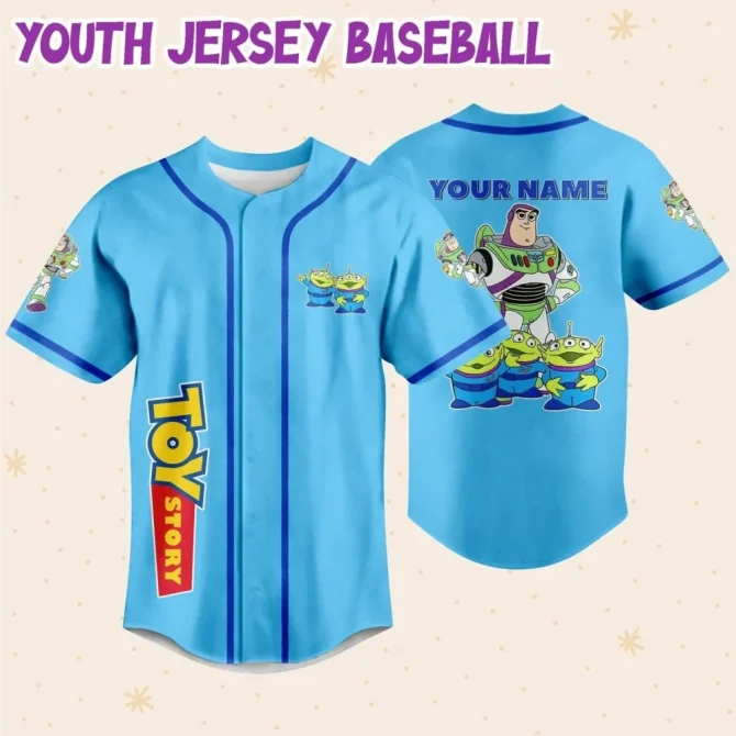 Custom Toy Story Baseball Jersey – Personalize Name & Number For Kids/Youth/Adults - Image 5
