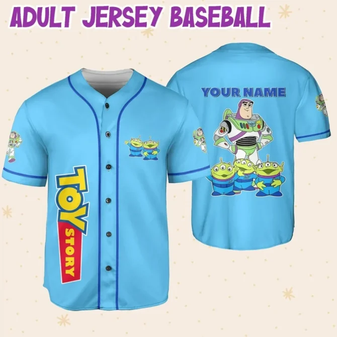 Custom Toy Story Baseball Jersey – Personalize Name & Number For Kids/Youth/Adults - Image 6