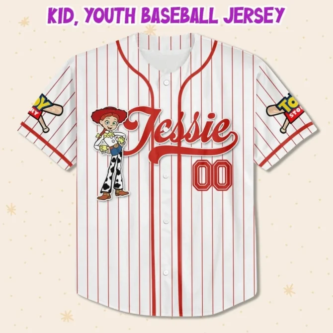 Custom Toy-Themed Baseball Jersey For Kids/Youth/Adults – Add Your Name! - Image 2
