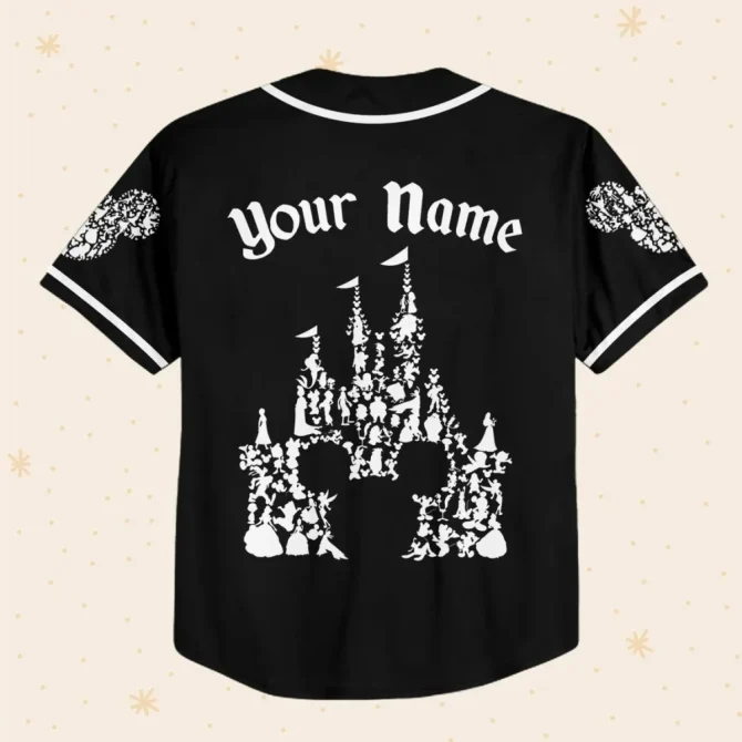 Personalized Baseball Jersey For Kids/Adults - Custom Name & Number - Disney-Inspired Design - Image 3