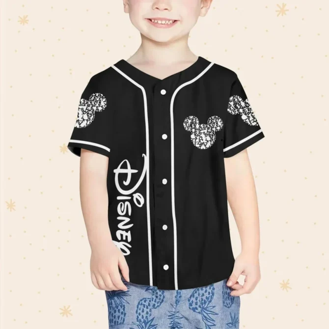 Personalized Baseball Jersey For Kids/Adults - Custom Name & Number - Disney-Inspired Design - Image 4