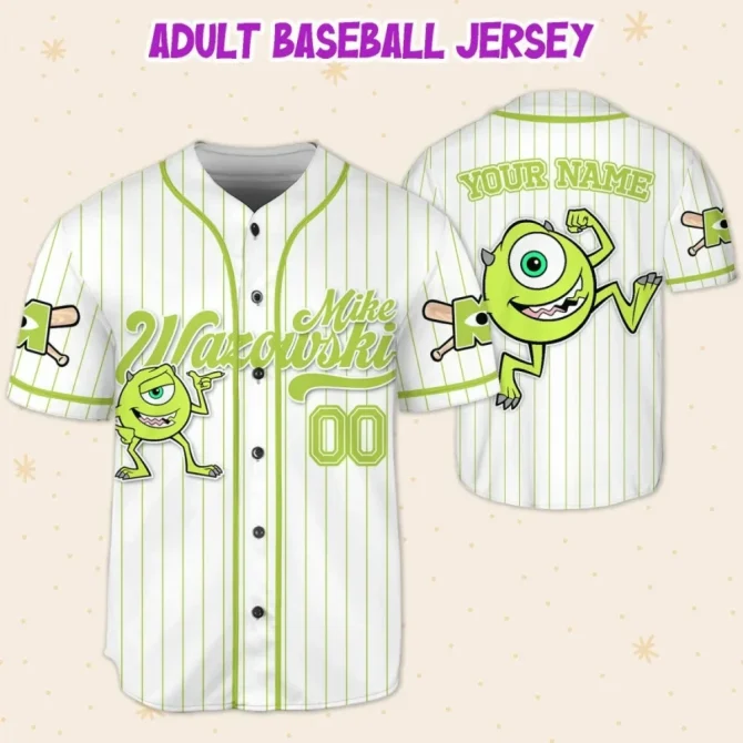Customizable Kids/Youth/Adult Baseball Jersey - Add Your Name & Favorite Character! - Image 5