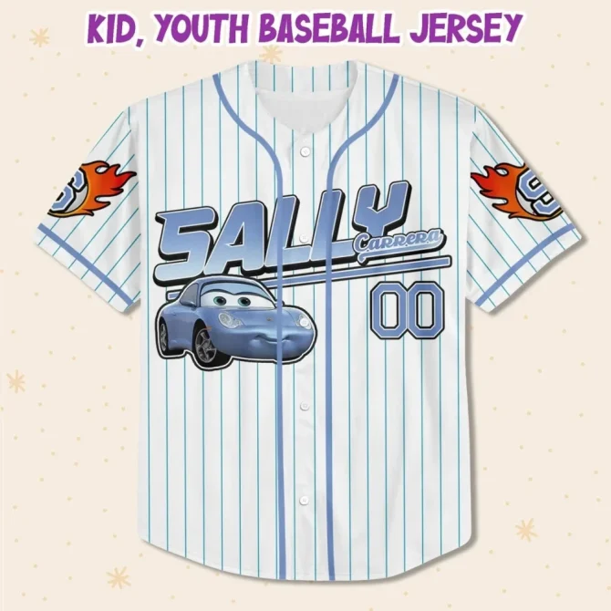 Customizable Sally Baseball Jersey For Kids/Youth/Adults – Add Your Name! - Image 2