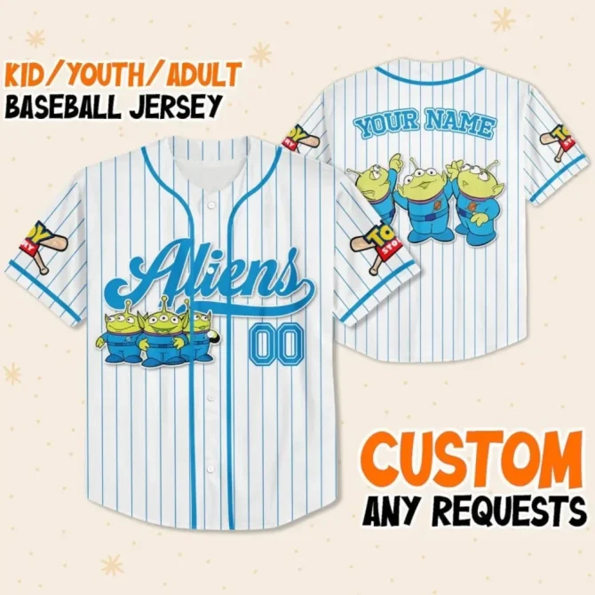 Custom Aliens Baseball Jersey For Kids/Youth/Adults – Personalized Name & Number!