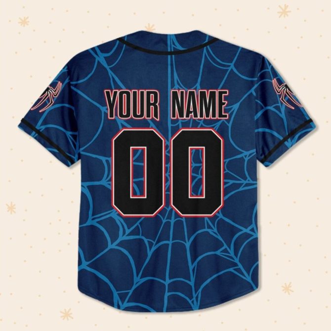 Custom Spider-Man Baseball Jersey – Personalize For Kids/Youth/Adults! - Image 3