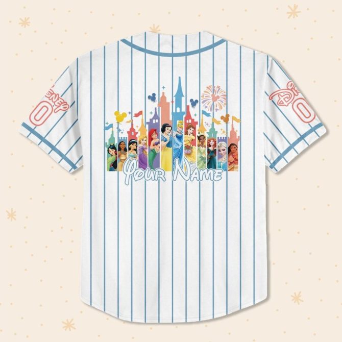 Customizable Kids/Adult Disney-Themed Baseball Jersey - Personalize Your Name! - Image 3