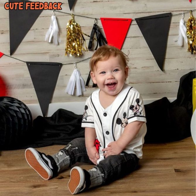 Custom Mickey Mouse Baseball Jersey - Kids/Youth/Adult Sizes – Add Your Name & Number! - Image 4