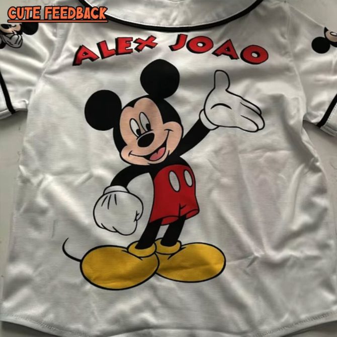 Custom Mickey Mouse Baseball Jersey - Kids/Youth/Adult Sizes – Add Your Name & Number! - Image 5