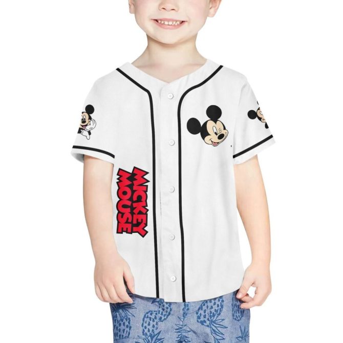 Custom Mickey Mouse Baseball Jersey - Kids/Youth/Adult Sizes – Add Your Name & Number! - Image 6