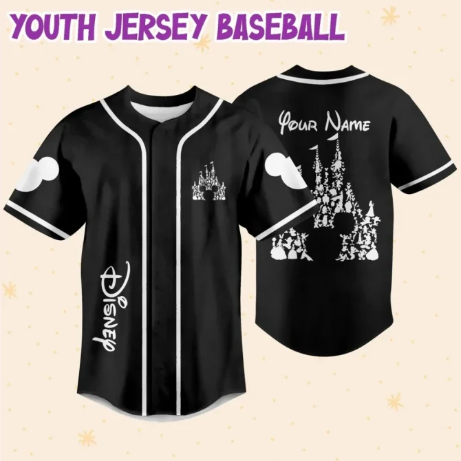 Custom Disney Baseball Jersey For Kids/Youth/Adults – Personalize Name & Number - Image 6