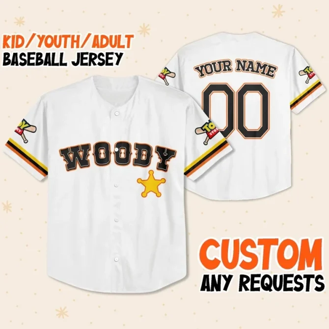 Customizable Kid/Youth/Adult Baseball Jersey - Add Your Name & Number!