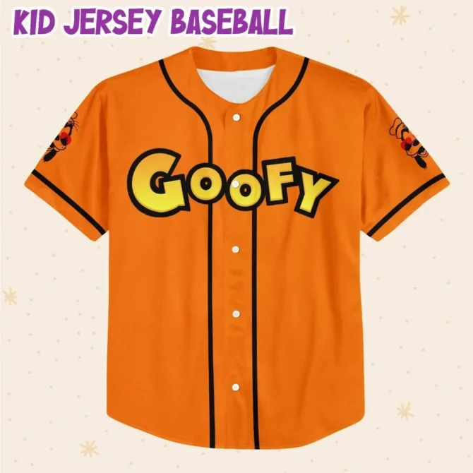 Custom Goofy Baseball Jersey For Kids/Youth/Adults - Personalize With Name & Number! - Image 2