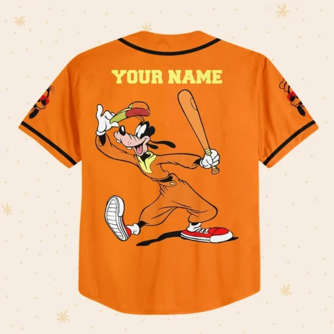 Custom Goofy Baseball Jersey For Kids/Youth/Adults - Personalize With Name & Number! - Image 3