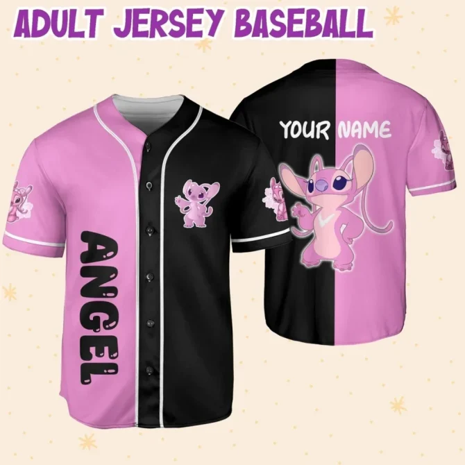 Customizable Pink/Black Baseball Jersey - Kids/Youth/Adult Sizes - Add Your Name & Number! - Image 6