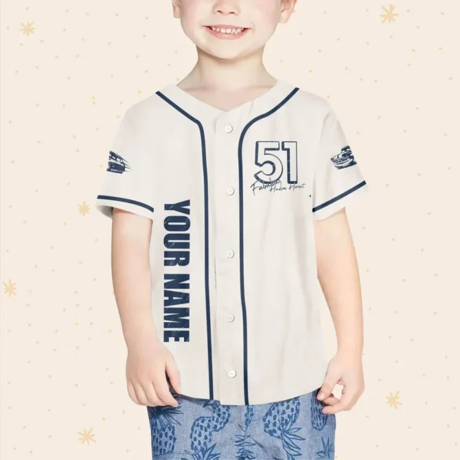 Custom Baseball Jersey For Kids/Youth/Adults - Personalized Name & Number, Stylish Hudson Hornet Design - Image 4