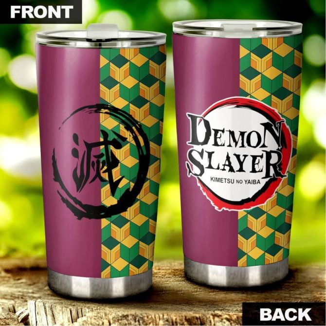 Demon Slayer Travel Tumbler - Insulated Stainless Steel Cup, Anime Fans Gift
