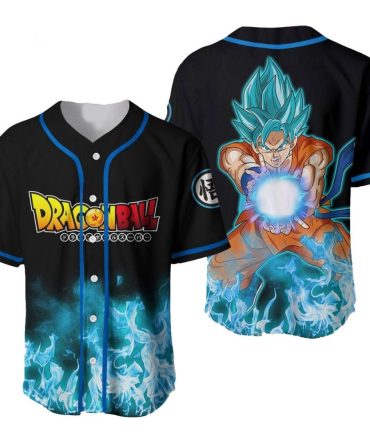 Dragon Ball Z Baseball Jersey - Super Saiyan Goku Graphic - Anime Fans' Ultimate Apparel