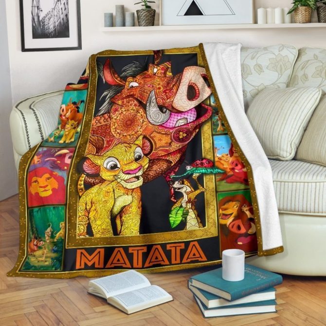 Cozy Lion King Blanket - Vibrant Hakuna Matata Design For Kids & Adults - Image 2