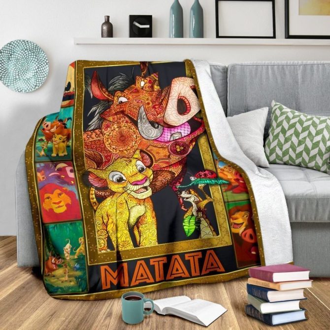 Cozy Lion King Blanket - Vibrant Hakuna Matata Design For Kids & Adults - Image 3