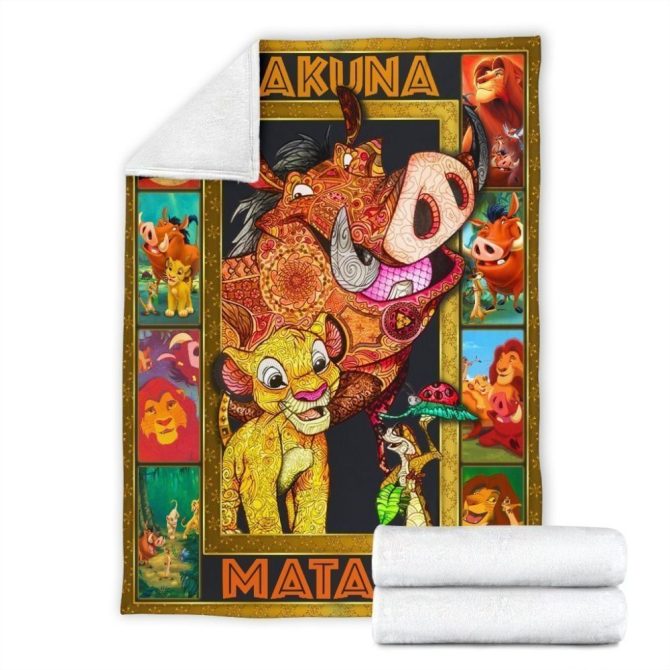 Cozy Lion King Blanket - Vibrant Hakuna Matata Design For Kids & Adults - Image 4