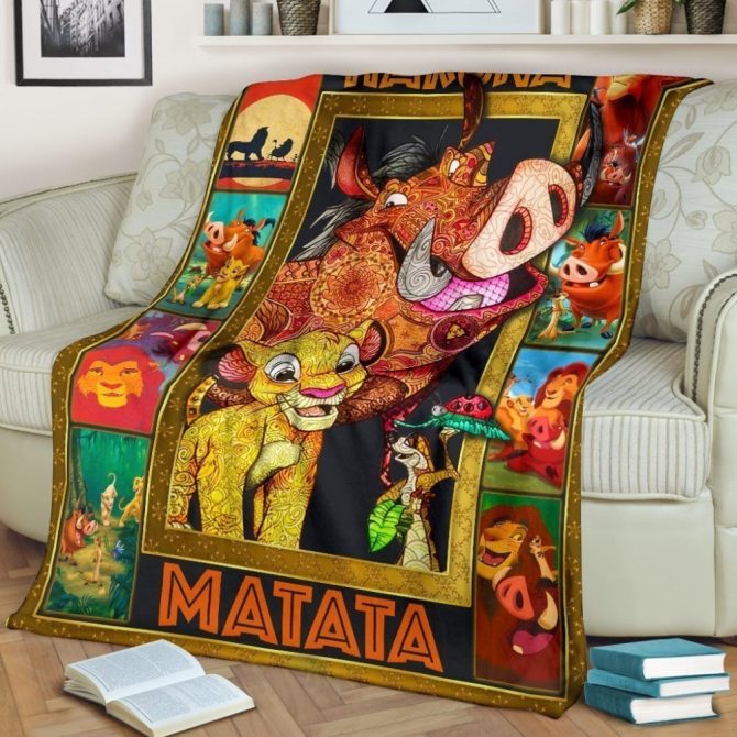 Cozy Lion King Blanket - Vibrant Hakuna Matata Design For Kids & Adults