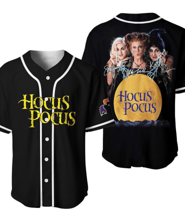 Hocus Pocus Baseball Jersey - Witchy Halloween Style, Perfect Gift For Fans!
