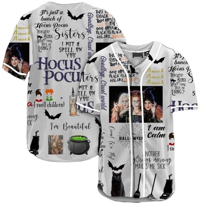 Hocus Pocus Halloween Jersey Shirt – Spooky Witchy Design For Fans