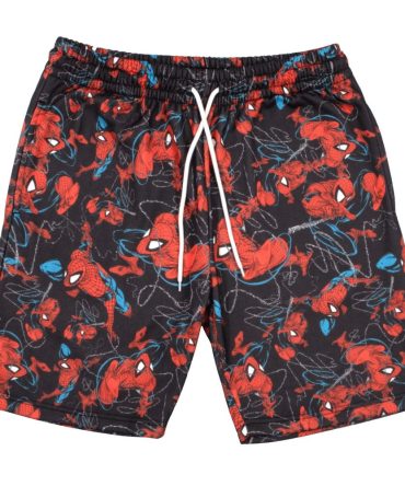 Kids' Spiderman Graphic Swim Trunks - Fun & Comfy Beachwear For Boys