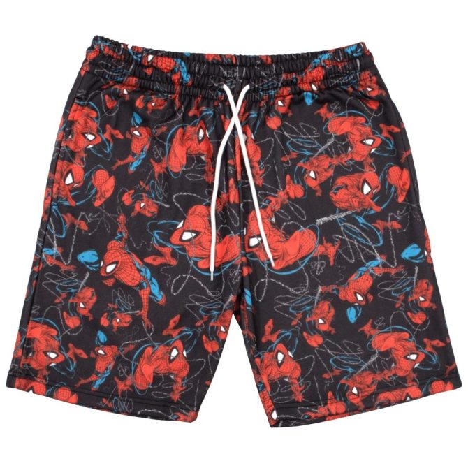 Kids' Spiderman Graphic Swim Trunks - Fun & Comfy Beachwear For Boys
