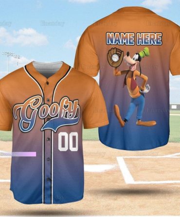 Customizable Goofy Baseball Jersey – Personalized Name & Number, Perfect Gift!