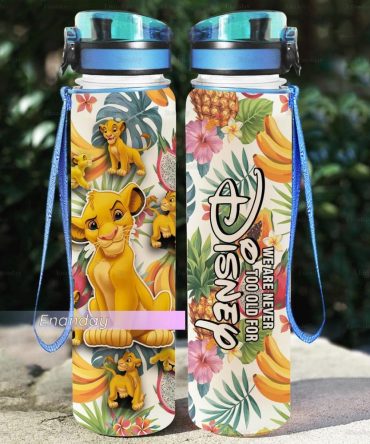Disney Lion King Water Bottle - Leakproof, Bpa-Free, Insulated, 24Oz - Adventure-Ready Hydration!
