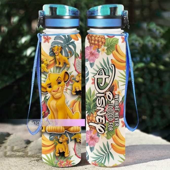 Disney Lion King Water Bottle - Leakproof, Bpa-Free, Insulated, 24Oz - Adventure-Ready Hydration!