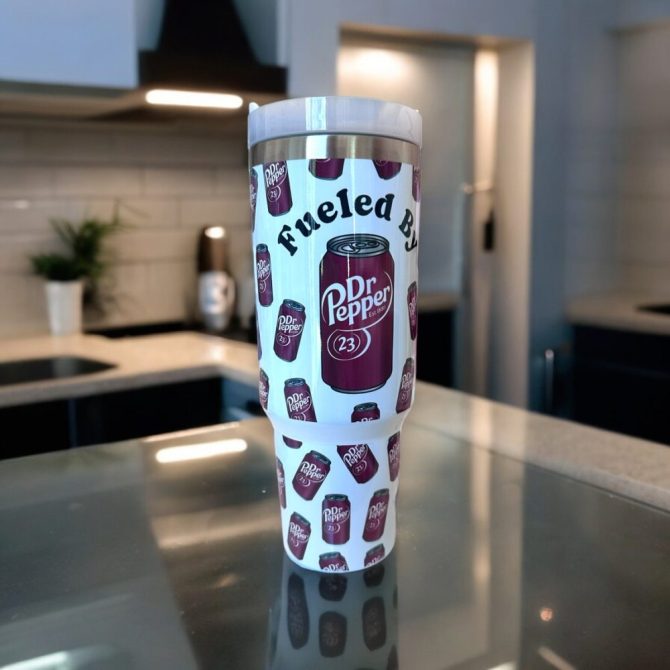 Dr Pepper Tumbler - 30Oz Insulated Travel Mug For Soda Lovers - Fuel Your Day!