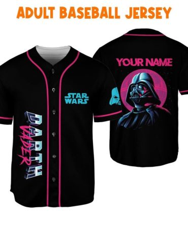 Custom Darth Vader Baseball Jersey - Star Wars Adult Fan Gear - Personalized Name