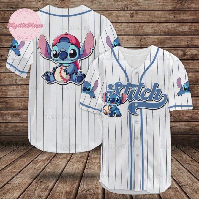 Stitch Baseball Jersey – Cute & Stylish Cartoon Sports Shirt For Kids & Adults
