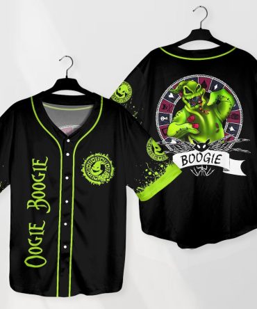 Oogie Boogie Baseball Jersey - Glow In The Dark Halloween Shirt – Bold, Unique Design