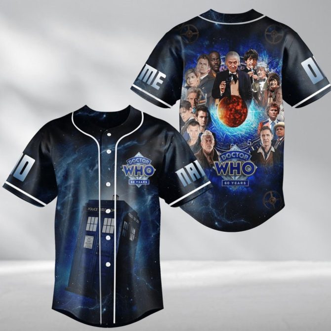 Doctor Who 60Th Anniversary Baseball Jersey – Celebrate In Style!