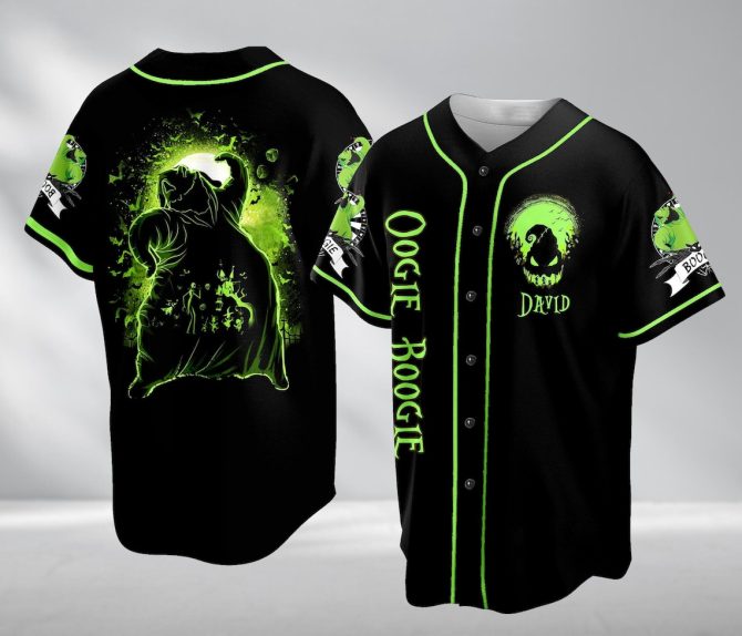 Glow-In-The-Dark Oogie Boogie Custom Baseball Jersey – Spooky Style Apparel