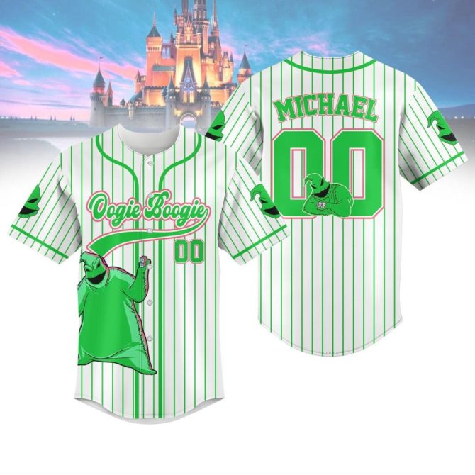 Oogie Boogie Custom Baseball Jersey - Personalized Name & Number - Halloween Gift