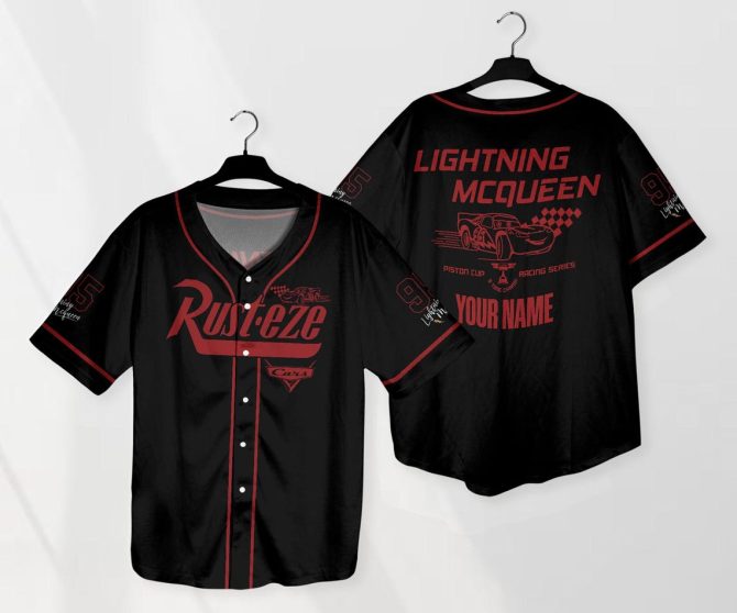 Custom Lightning Mcqueen Jersey - Personalized Racing Shirt For Disney Cars Fans
