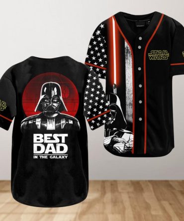 Star Wars Darth Vader Best Dad Galaxy Jersey – Perfect Father'S Day Gift!
