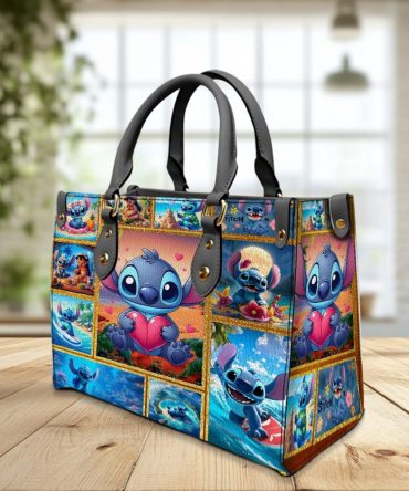 Stitch Ohana  Colorful Cartoon Character Tote Bag - Perfect Gift For Fans & Fashion Lovers! 👜✨