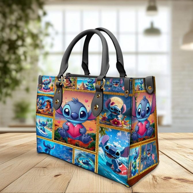 Stitch Ohana  Colorful Cartoon Character Tote Bag - Perfect Gift For Fans & Fashion Lovers! 👜✨