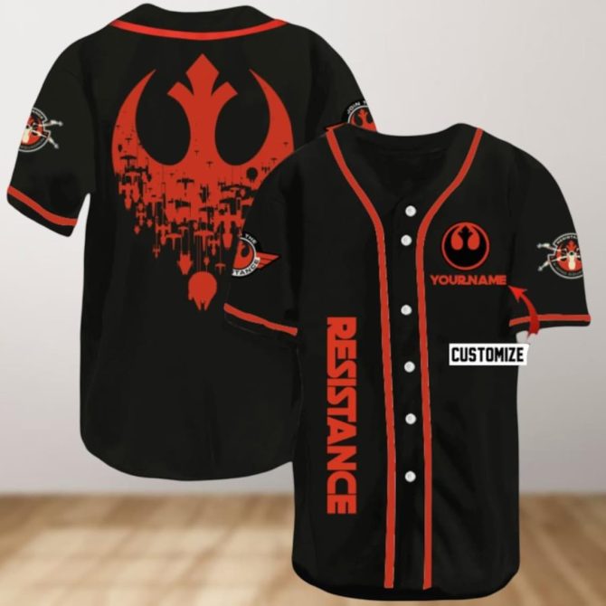 Custom Rebel Alliance Baseball Jersey - Personalized Star Wars Resistance Apparel