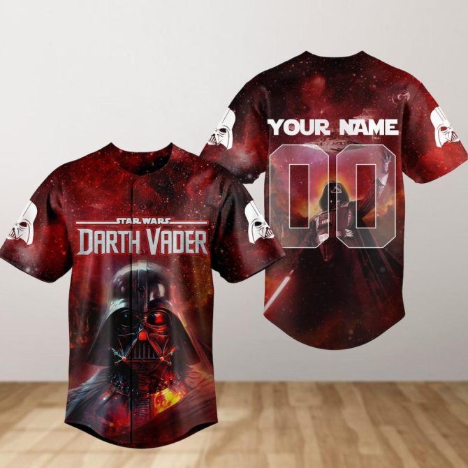 Custom Star Wars Darth Vader Jersey - Personalized Galactic Style Shirt