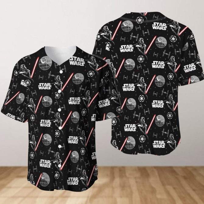 Star Wars Men'S Hawaiian Shirt - Darth Vader & Death Star Design – Perfect For Fans!