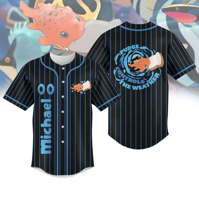 Unique Pudge Controls Weather Baseball Jersey - Custom Name Option!