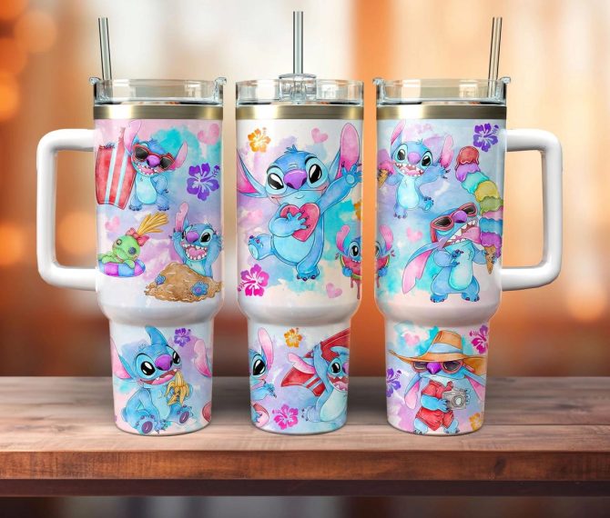 Colorful Cartoon Character Tumbler – Double-Walled, Straw Lid, 20Oz – Perfect For Kids & Adults!