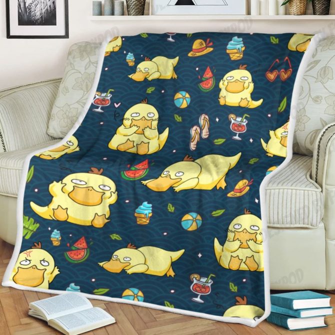 Cozy Cartoon Duck Blanket – Cute Summer Vibes Throw For Couch/Bed – Soft & Warm!